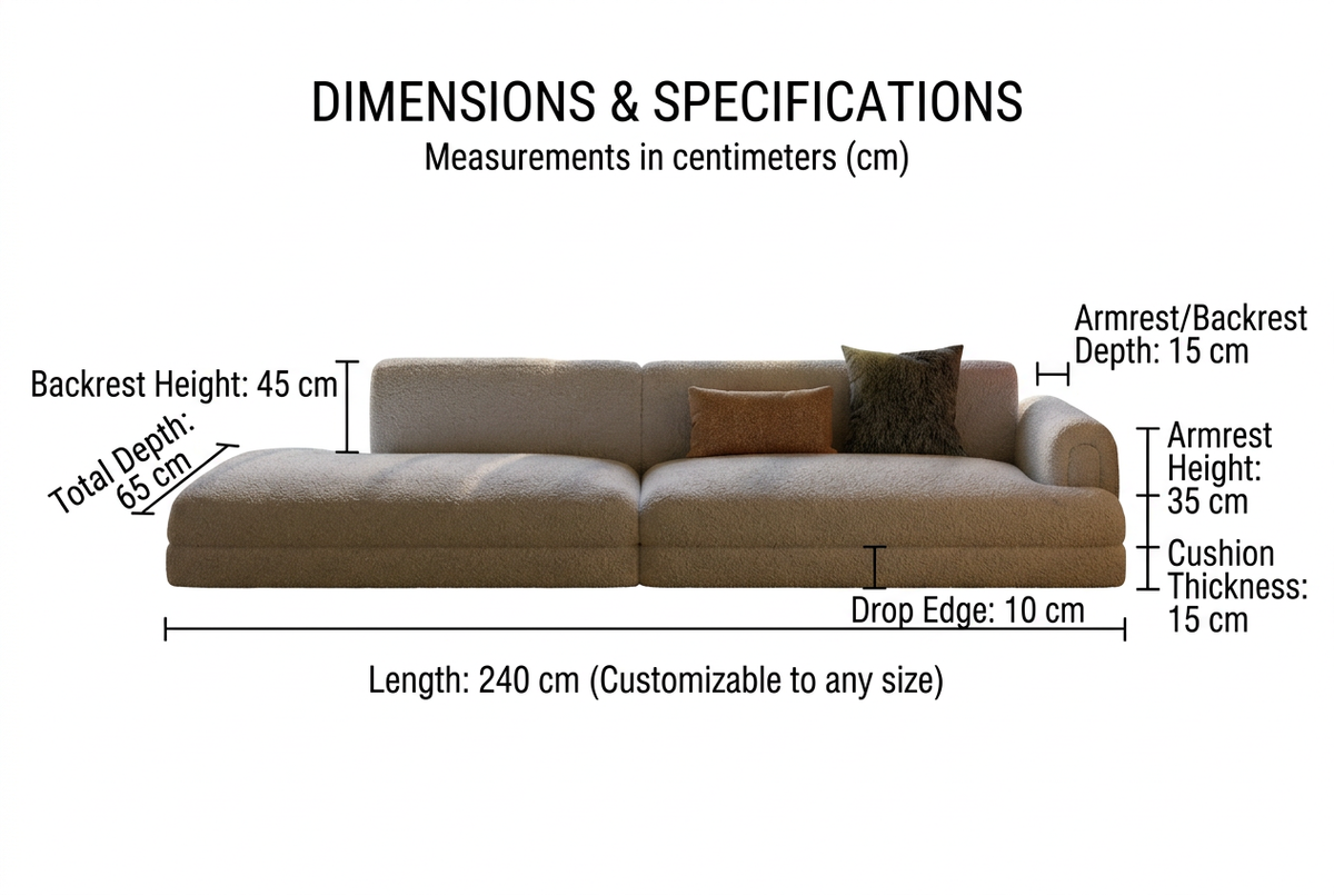 Single Sofa Dimensions and Specifications Guide